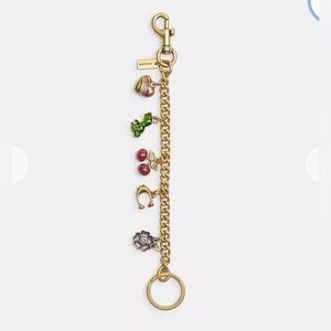 Coach Gold Bracelet with Colorful Charms